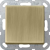 Переключатель кнопочный без рамки Gira ClassiX 1-кл. перекрестный 10А бронза картинка